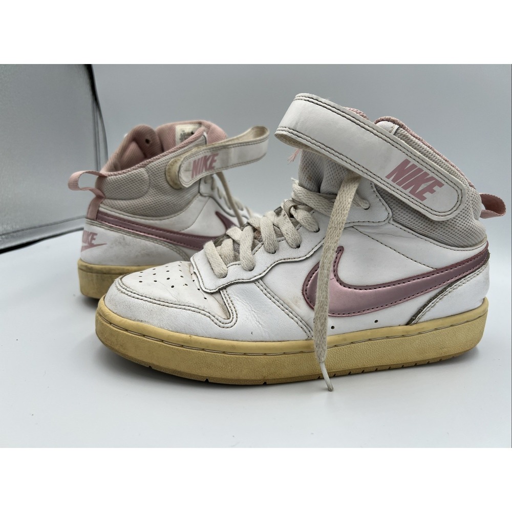 Nike Court‎ Borough Mid White Pink Glaze Shoes CD7782-105 4.5Y - Picture 6 of 11